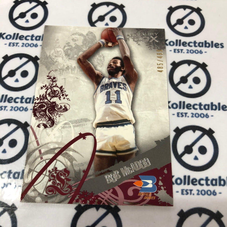 2006-07 Topps Luxury Box Red Bob McAdoo #485/499 Braves