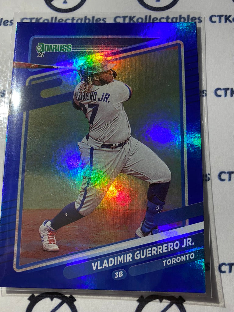 2021 Panini Donruss Baseball Vladimir Guerroero Jr. Blue Foil #179 Toronto