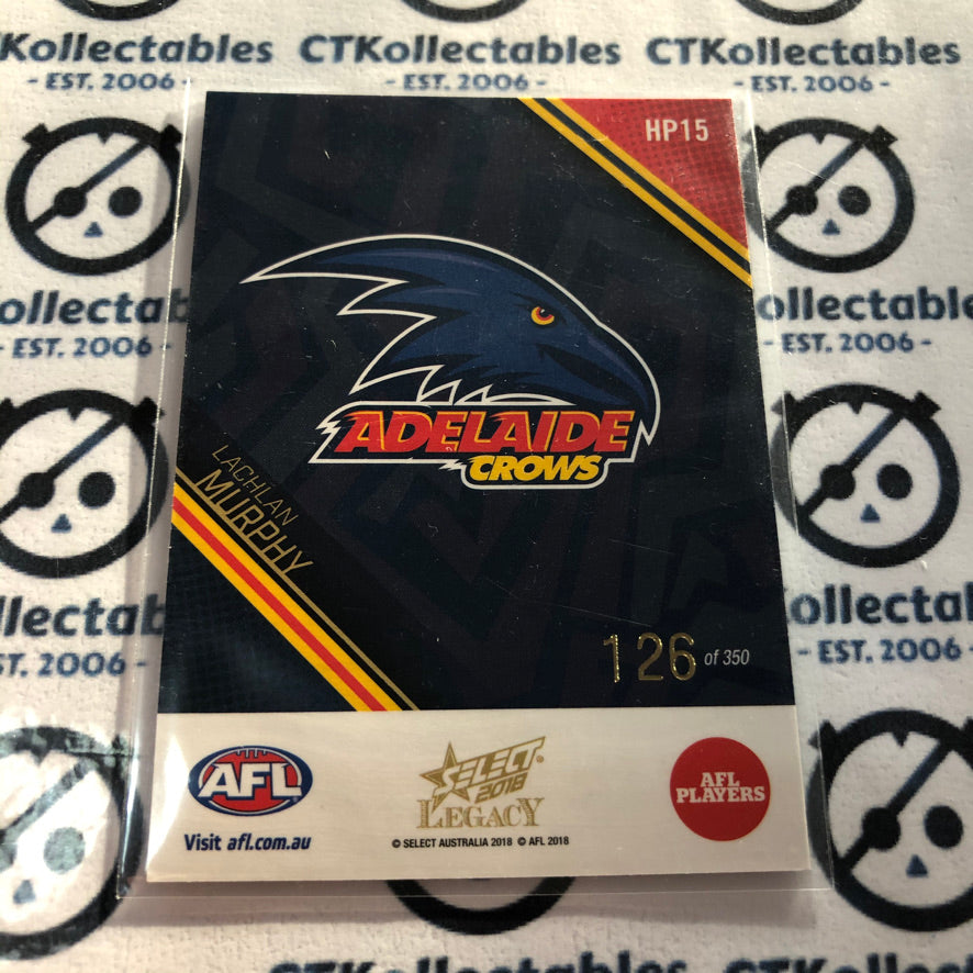 2018 AFL Select Legacy holographic Parallel Lachlan Murphy #126/350 #HP15
