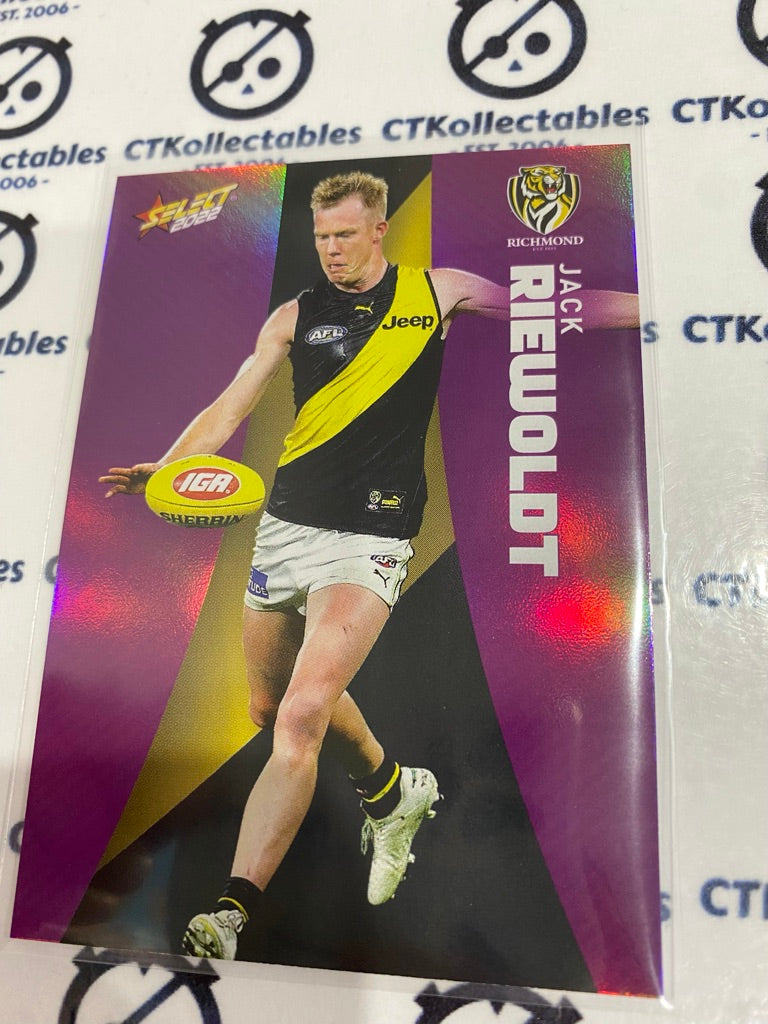2022 AFL Footy Stars Purple Parallel - Jack Riewoldt PP140 Tigers
