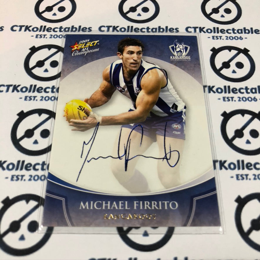 Michael Firrito Blue Foil Signature FS50 2008 AFL Champions