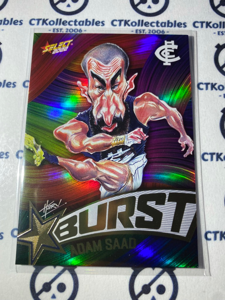 2022 AFL Footy Stars Starburst Paint - Adam Saad SBP12