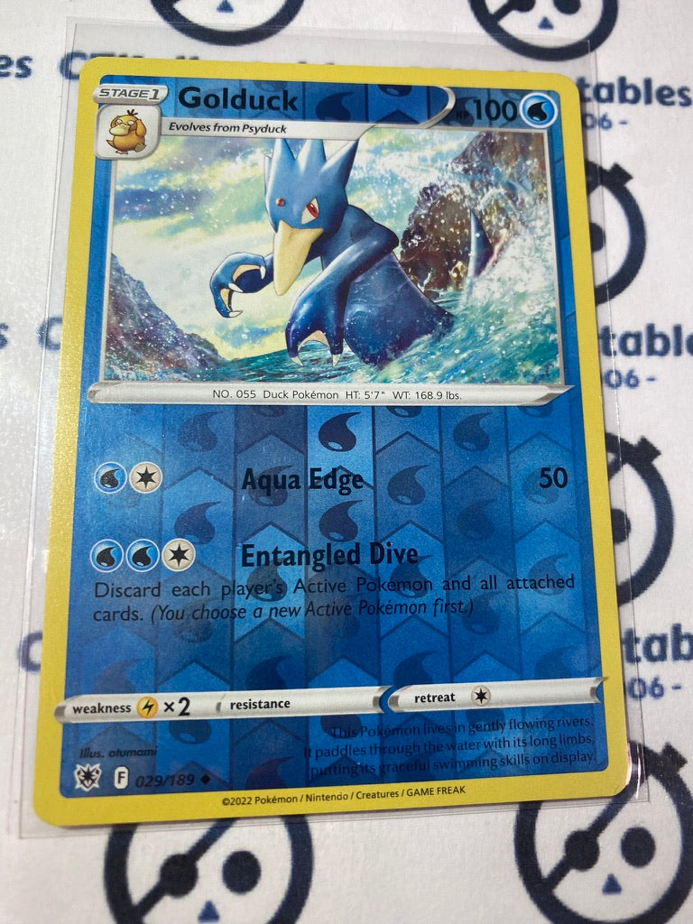 Golduck Reverse Holo #029/189 2022 Sword & Shield Astral Radiance Pokemon Card