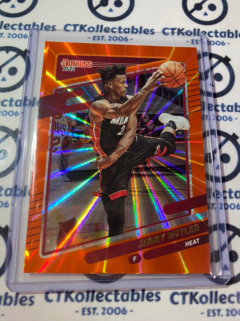 2021-22 NBA Donruss Orange Laser Jimmy Butler #95 Heat
