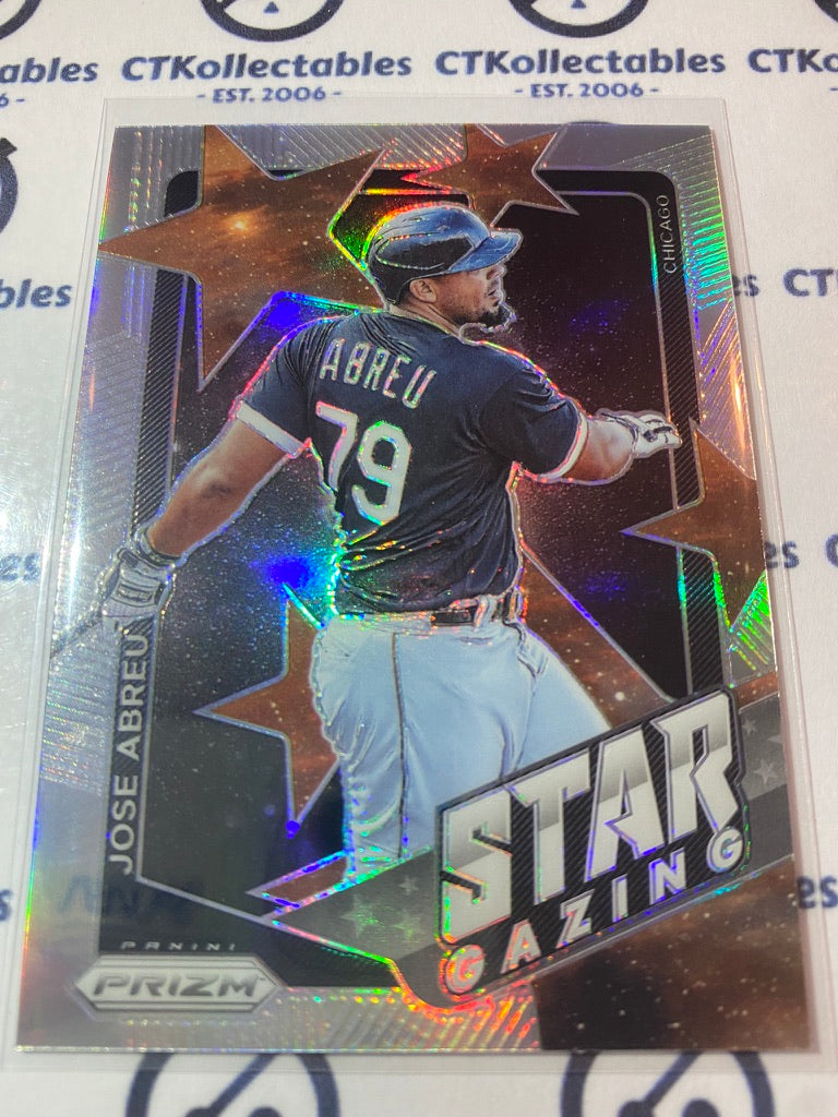 2021 Panini Prizm Baseball Jose Abreu Silver Prizm Star Gazing #SG6 Chicago