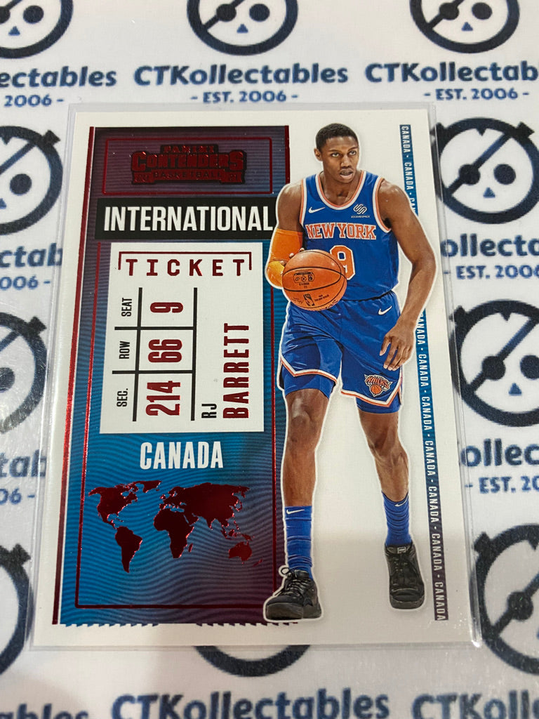 2020-21 NBA Contenders International Ticket Red RJ Barrett #10