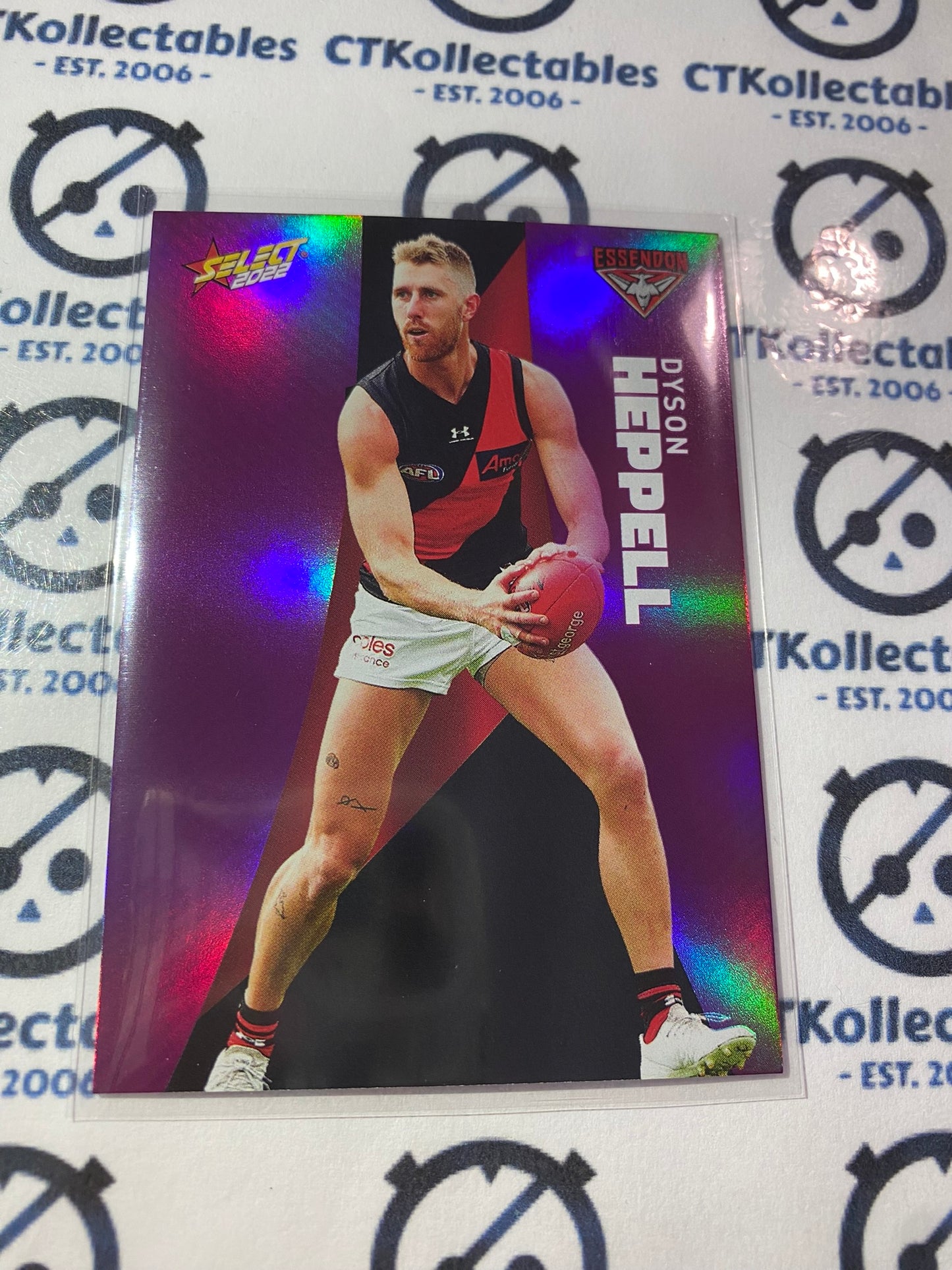 2022 AFL Footy Stars Purple Parallel - Dyson Heppell PP43