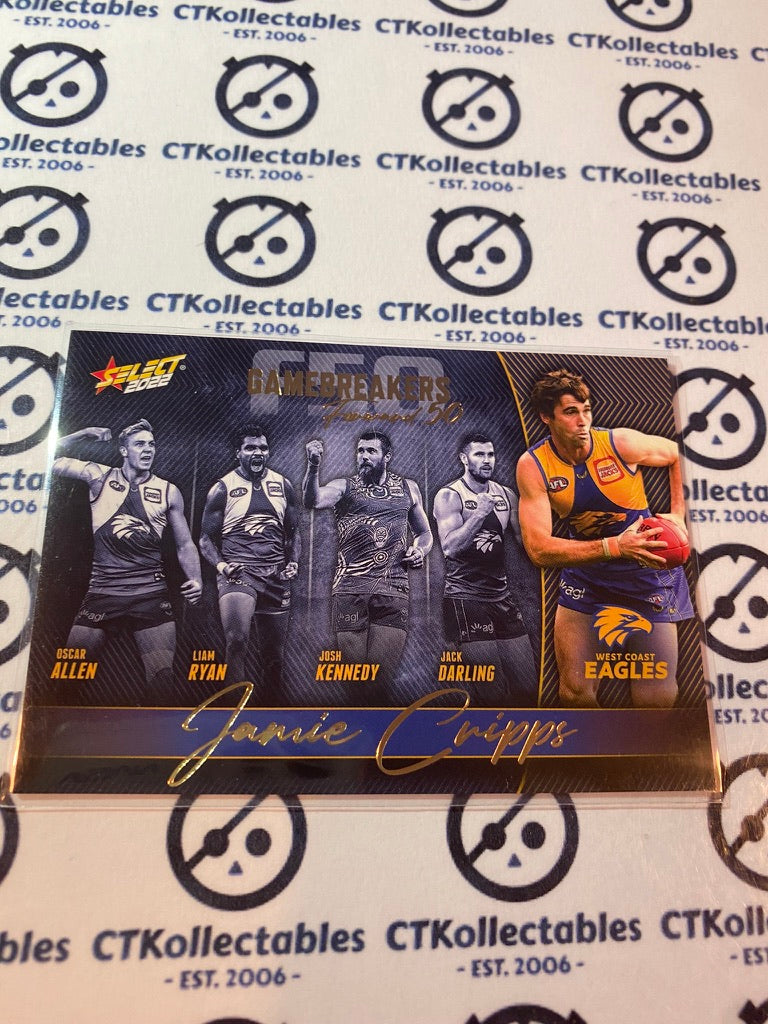 2022 AFL Footy Stars Gamebreakers Forward 50 - Jamie Cripps GB82
