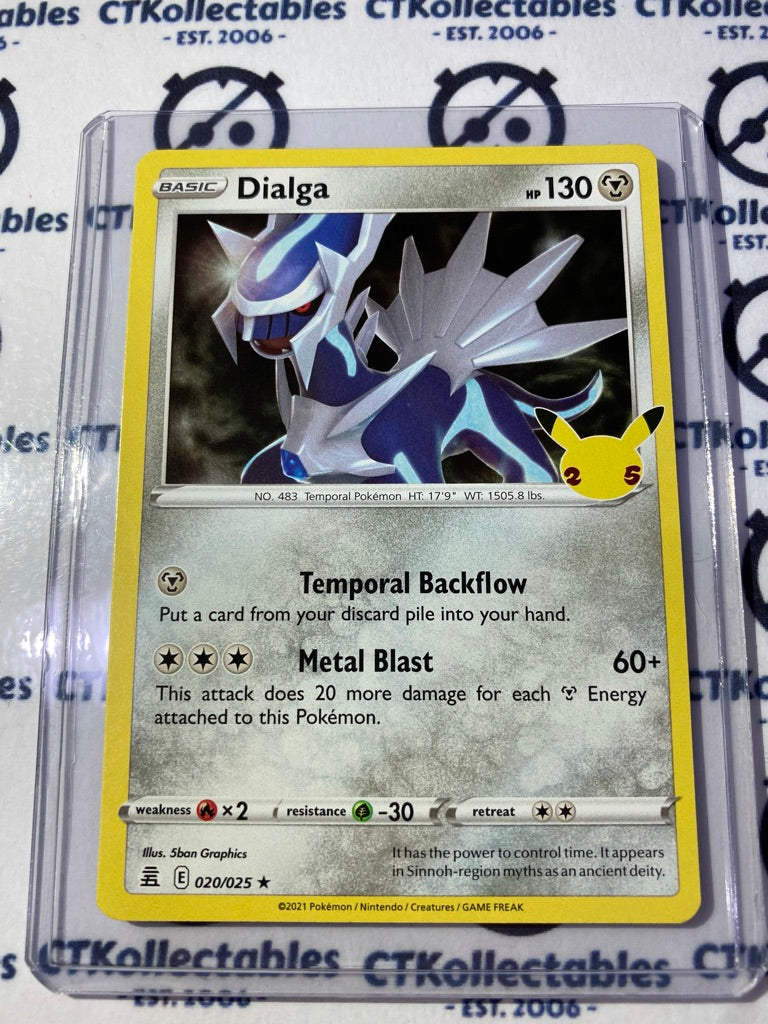 Dialga Holo Rare #020/025 Pokemon Celebrations 25th Anniversary