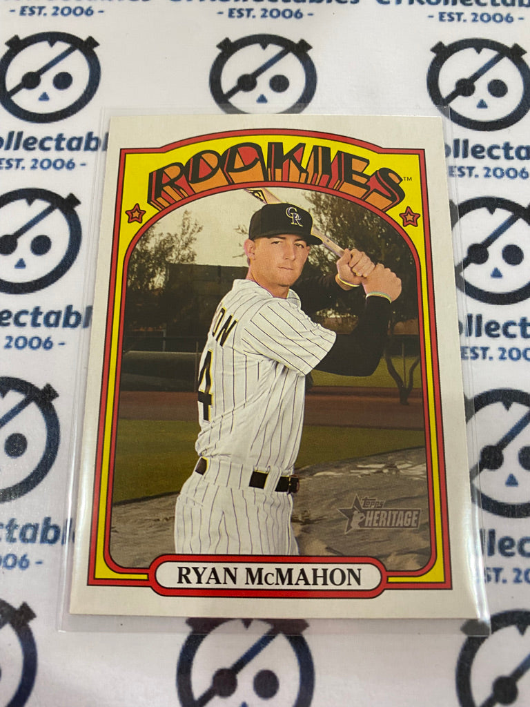 2021 MLB Heritage Rookies Ryan McMahon RC #77 Rockies