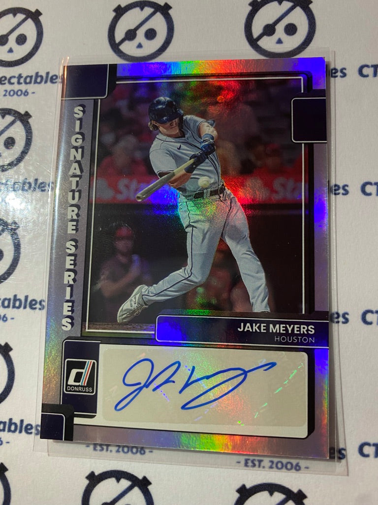 2022 Panini Donruss Baseball Jake Meyers Signature Series auto #SS-JM Houston