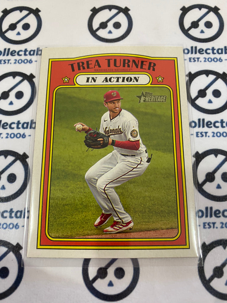 2021 MLB Heritage In Action Trea Turner #184 nationals