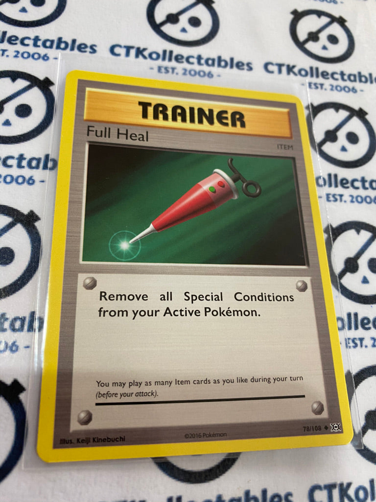 Full Heal #78/108 Base Pokémon Card XY EVOLUTIONS