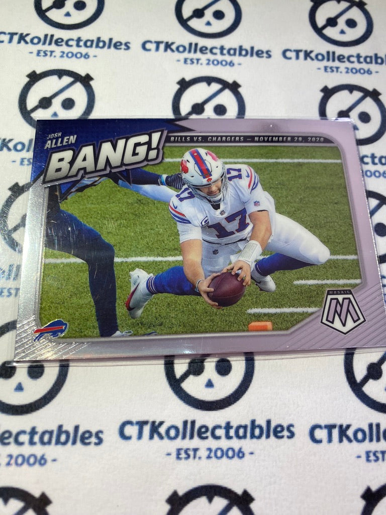 2021 Panini NFL Mosaic Josh Allen Bang! Base #B-1 Bills