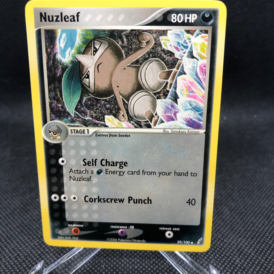 Nuzleaf Base #39/100 EX Crystal Guardians Pokemon Card CTKollectables Nuzleaf Base #39/100 EX Crystal Guardians Pokemon Card CTKollectables