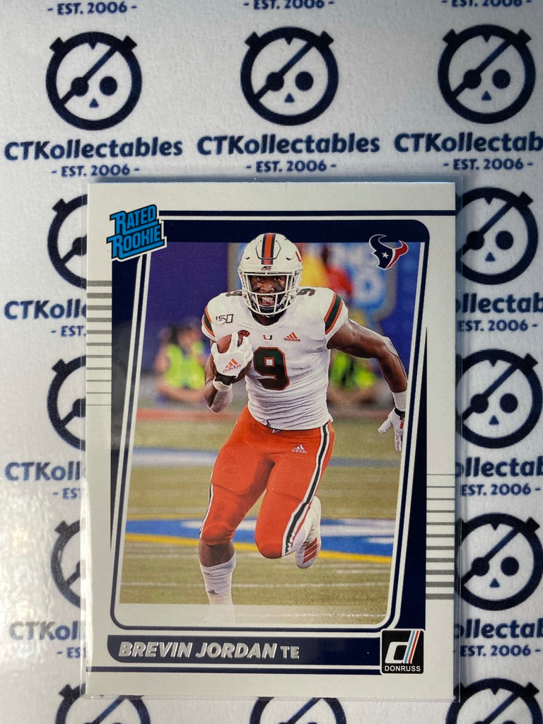 2021 NFL Donruss Rated Rookie Brevin Jordan RC #308 Texans TE