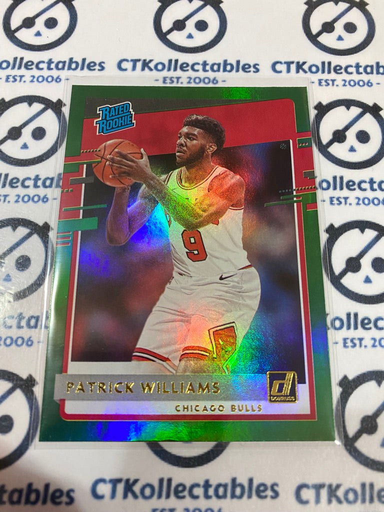 2020-21 NBA Donruss Green Flood Patrick Williams #227 Bulls