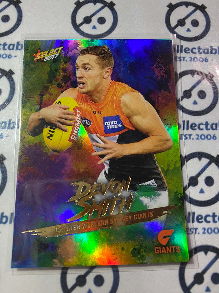 2017 AFL Select Footy Stars Holofoil - #HF79 Devon Smith Giants