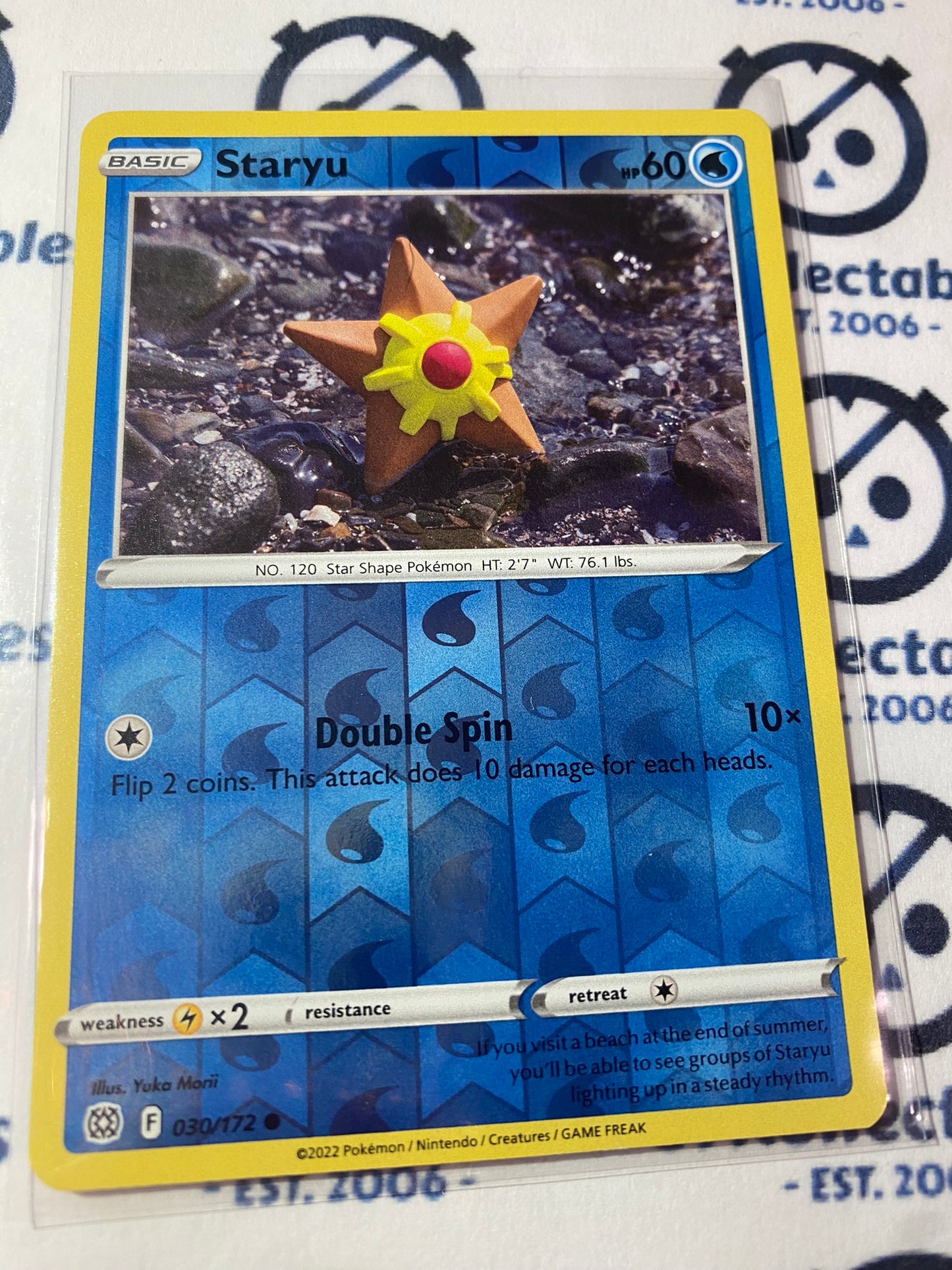 Staryu #030/172 Reverse Holo Pokémon Card Brilliant Stars