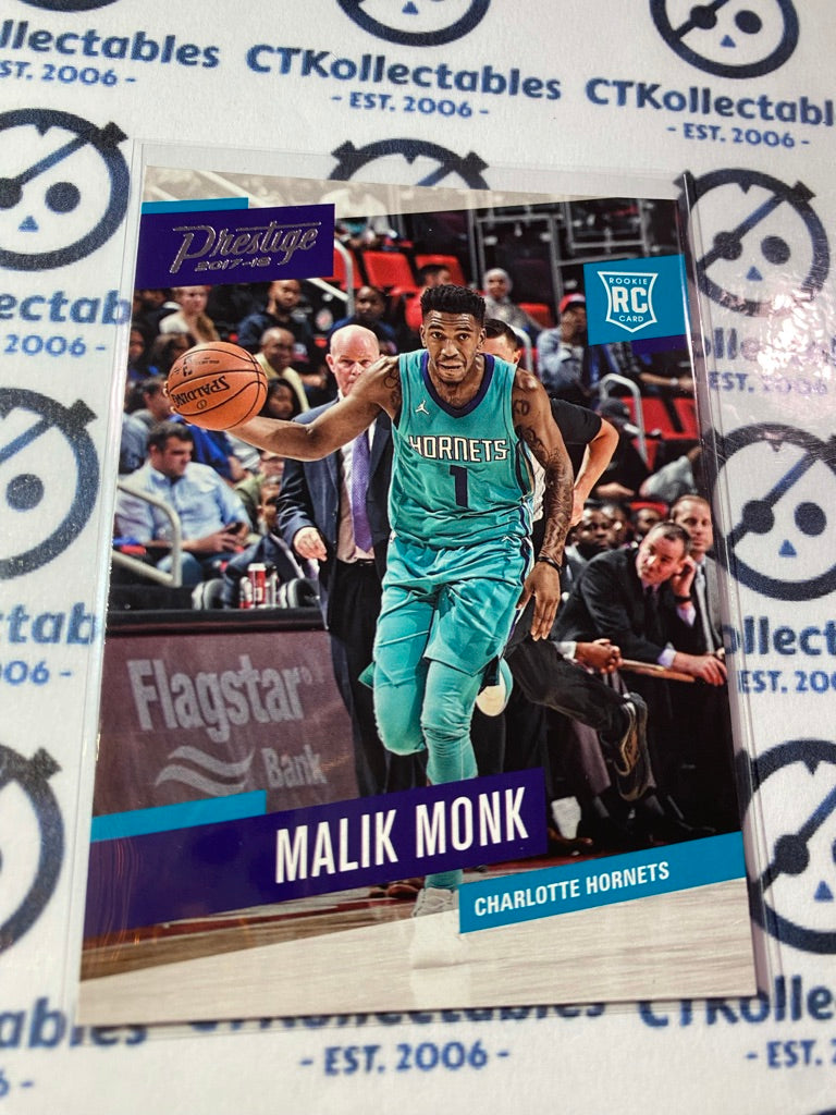 2017-18 Panini NBA Prestige Malik Monk rookie card RC #158 Hornets