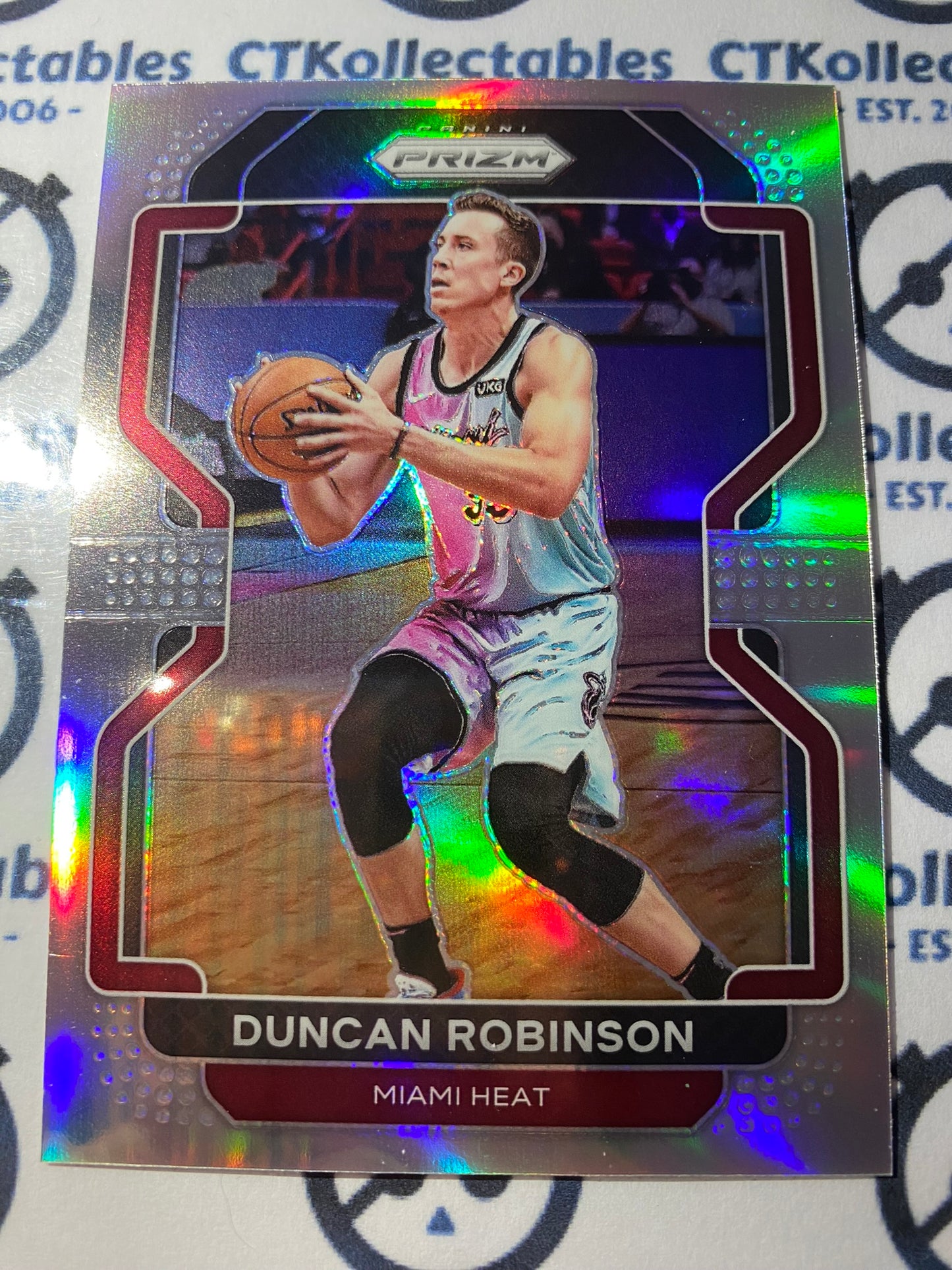 2021-22 NBA Prizm Duncan Robinson Silver Prizm #81 Heat