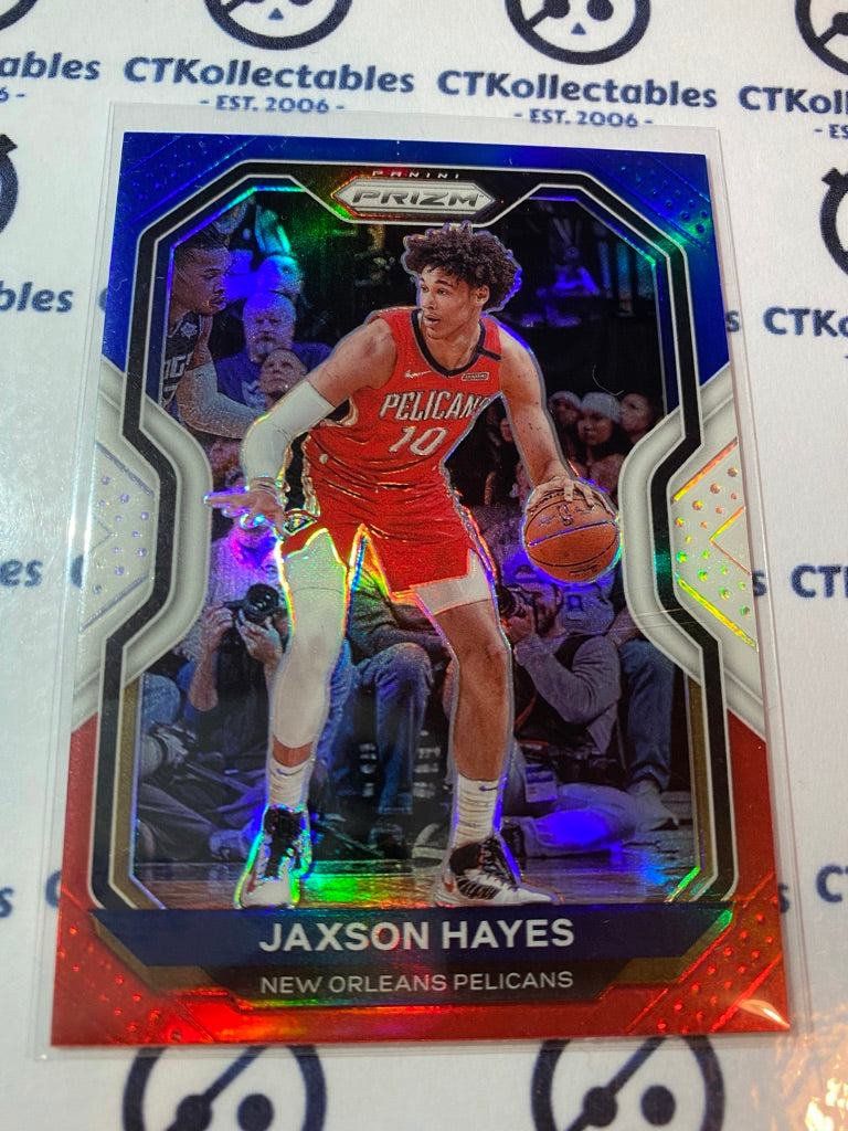 2020-21 Panini Nba Prizm Jaxson Hayes Red White Blue Prizm #20 Pelicans