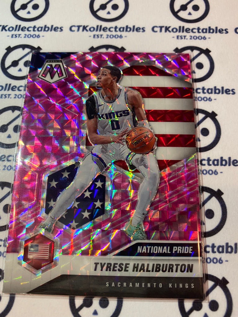 2020-21 NBA Mosaic Pink Tyrese Haliburton National Pride #258 USA