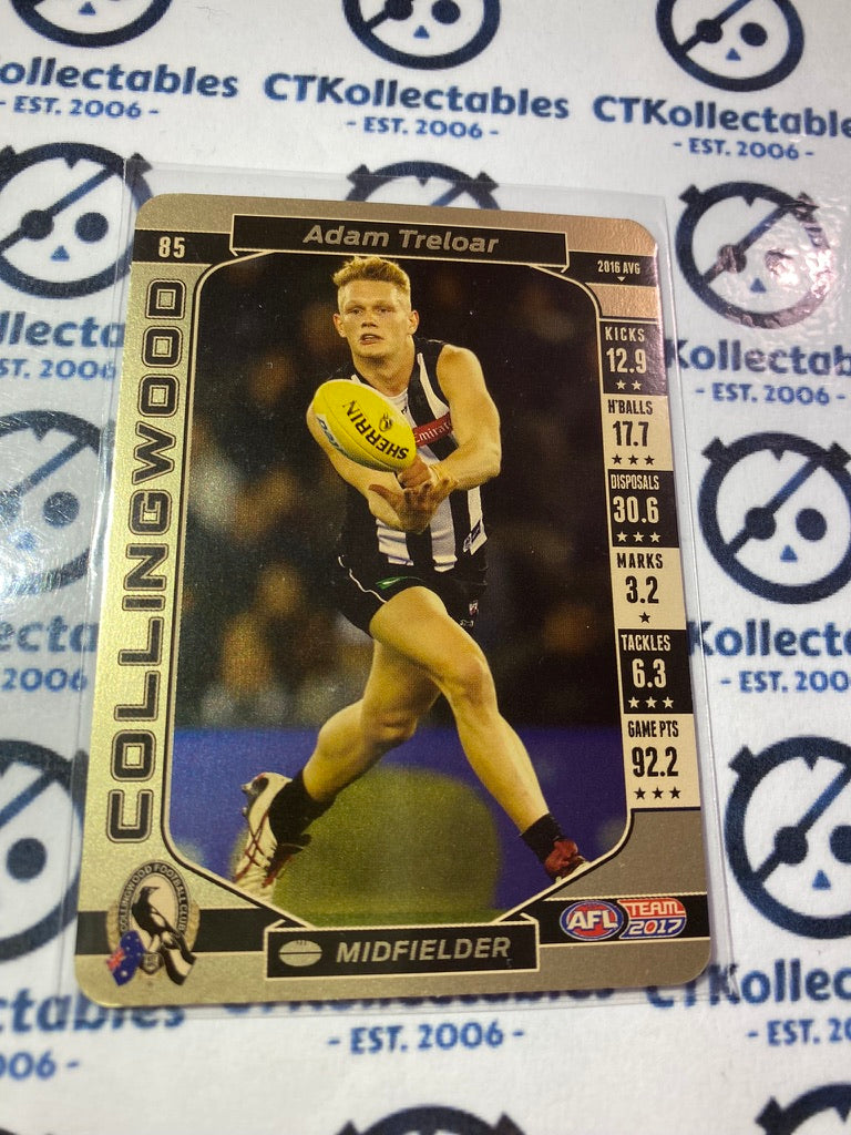 2017 AFL Teamcoach Gold #85 Adam Treloar Magpies