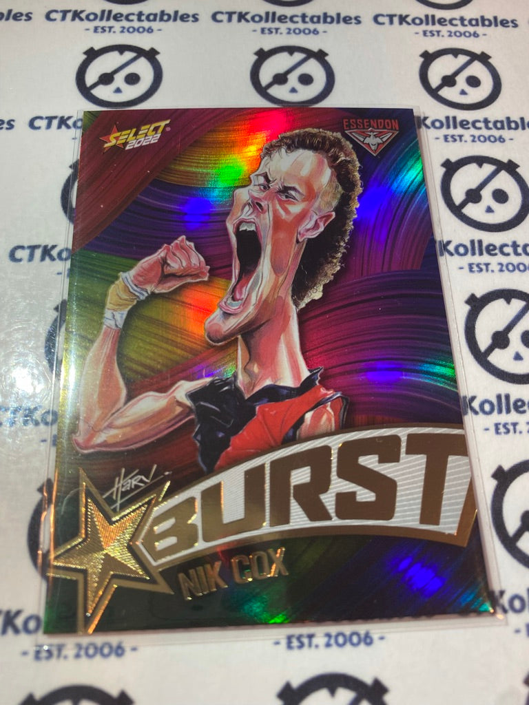 2022 AFL Footy Stars Starburst Paint - Nik Cox SBP17