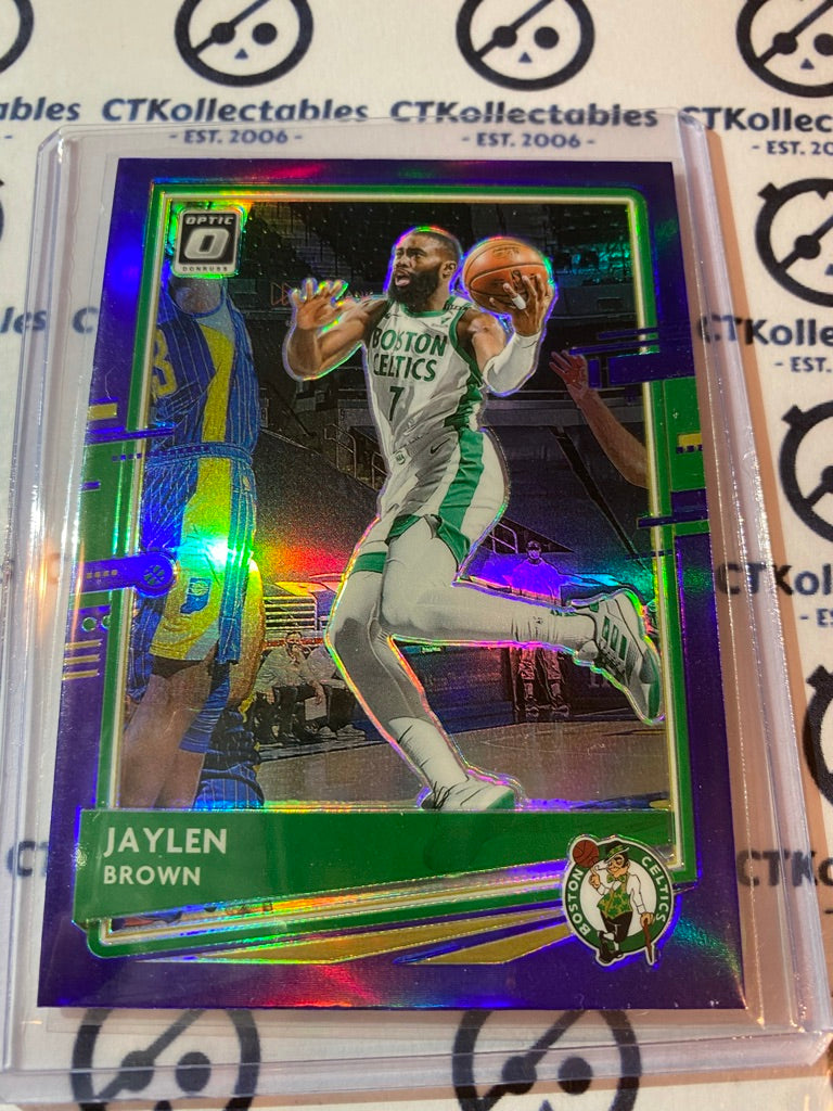 2020-21 NBA Optic Jaylen Brown Purple Shock Prizm #127 Celtics