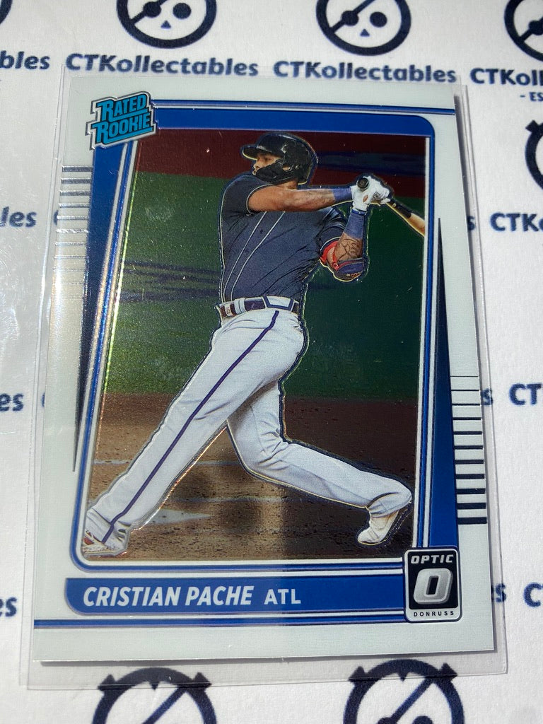 2021 Panini Donruss Optic Baseball Cristian Pache Rated Rookie #31 Atlanta