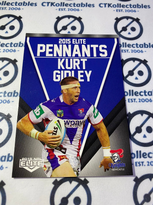 2015 NRL Elite Pennants Kurt Gidley #EP36/80 Knights