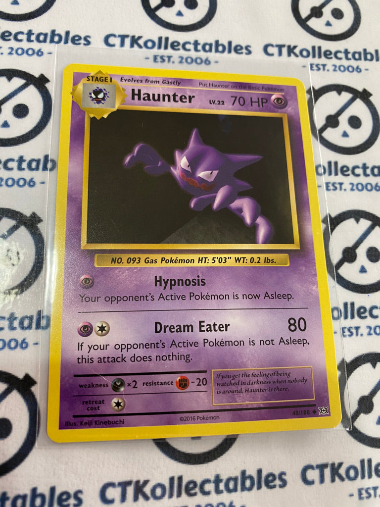 2016 haunter pokemon card value 48/108 Evolutions Regular for sale online Stock image haunter pokemon card price Haunter