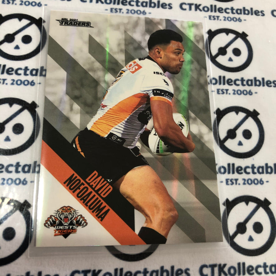 2021 NRL Traders Pearl Special Parallel PS0158 David Nofoaluma
