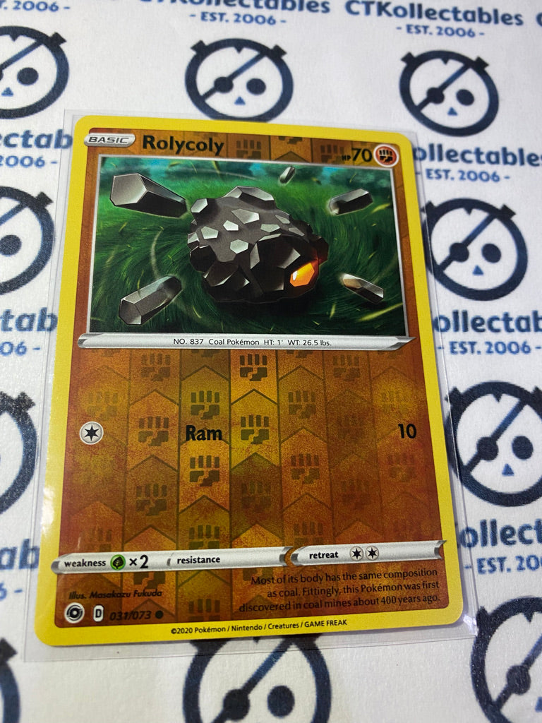Rolycoly #031/073 Reverse Holo Pokémon Card Champions Path