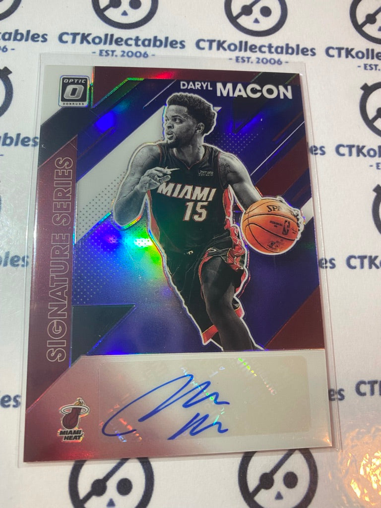 2019-20 NBA Panini Optic Daryl Macon Signature Series #SS-DMC