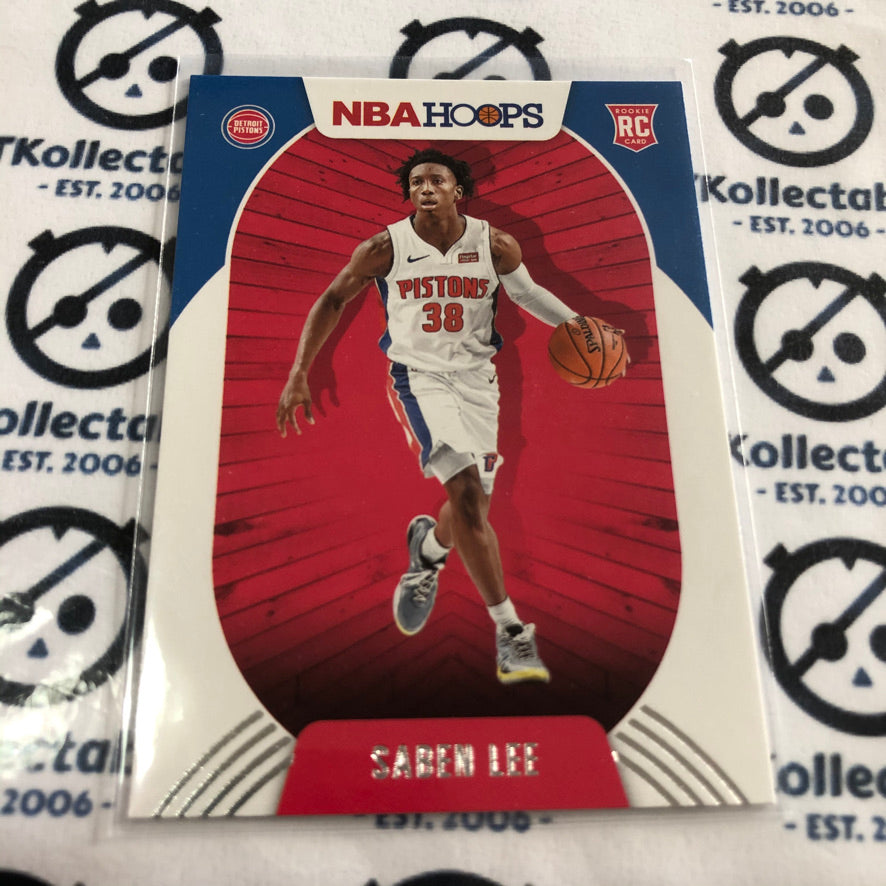 2020-21 NBA Hoops Saben Lee rookie card RC #206 Pistons