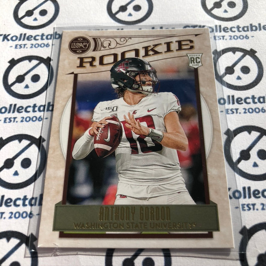 Anthony Gordon "ROOKIE" RC #183 2020 NFL Legacy