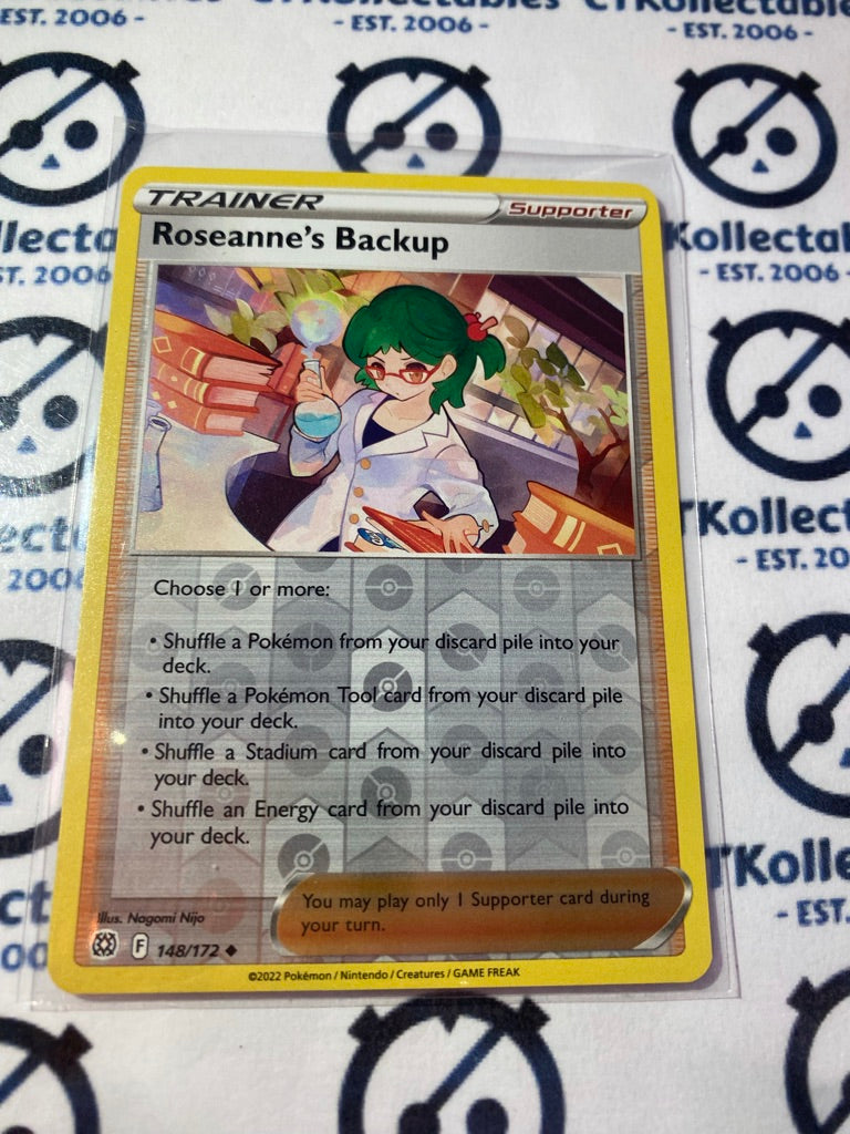 Roseanne's Backup #148/172 Reverse Holo Pokémon Card Brilliant Stars