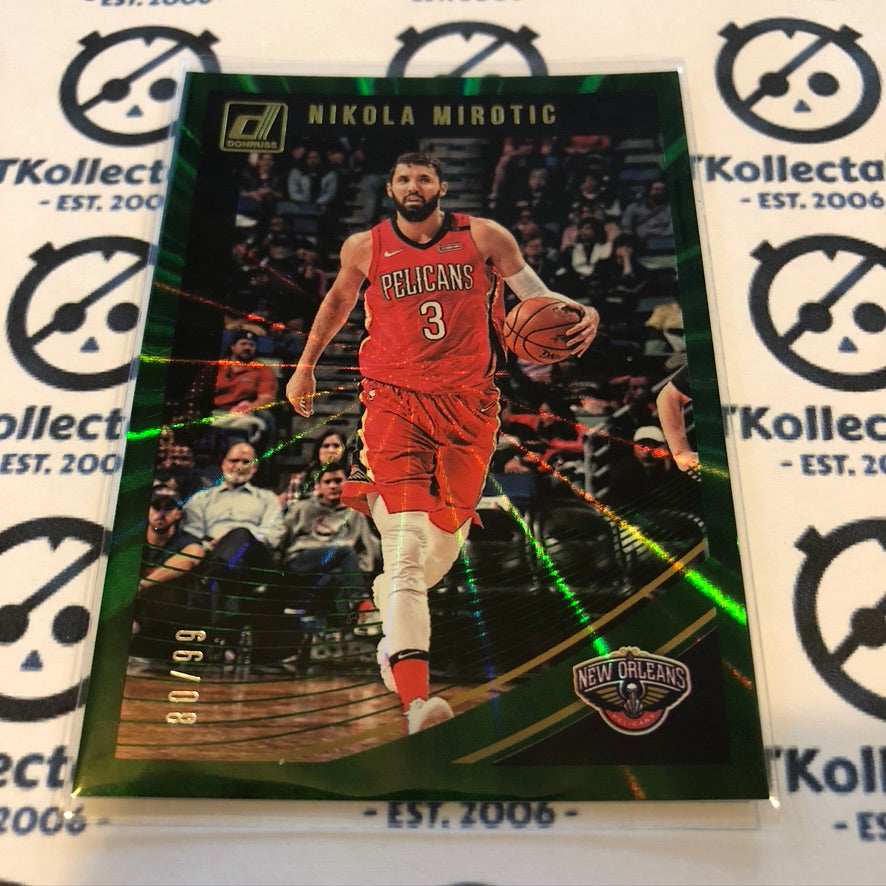 Nikola Mirotic Green Laser #80/99 2018-19 PANINI Donruss