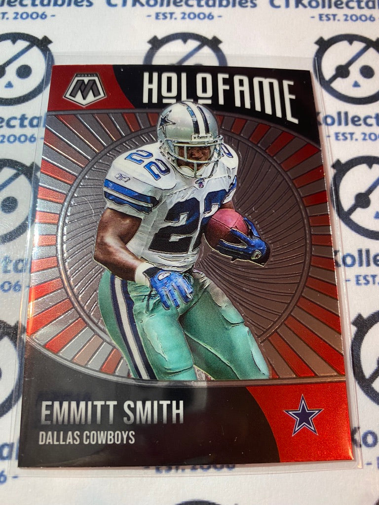2021 Panini NFL Mosaic Emmitt Smith Holofame #7 Cowboys