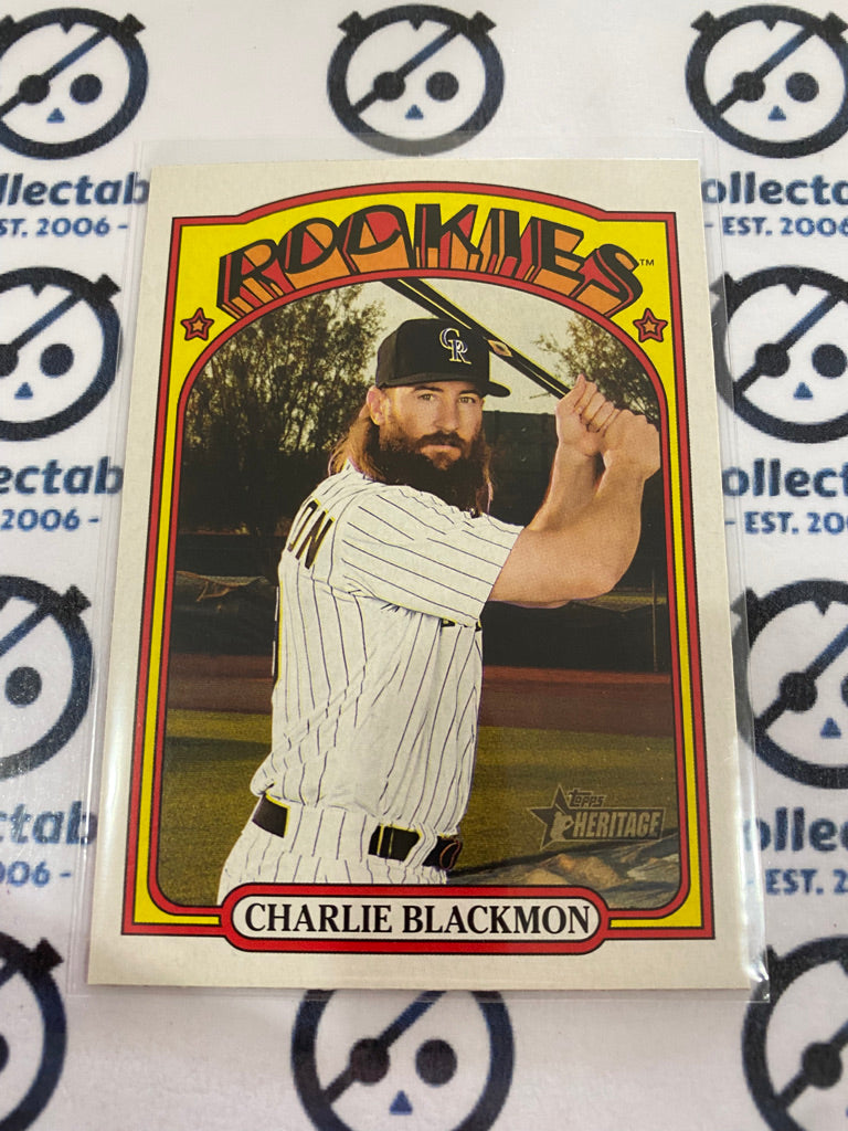 2021 MLB Heritage Rookies Charlie Blackmon RC #305 Rockies