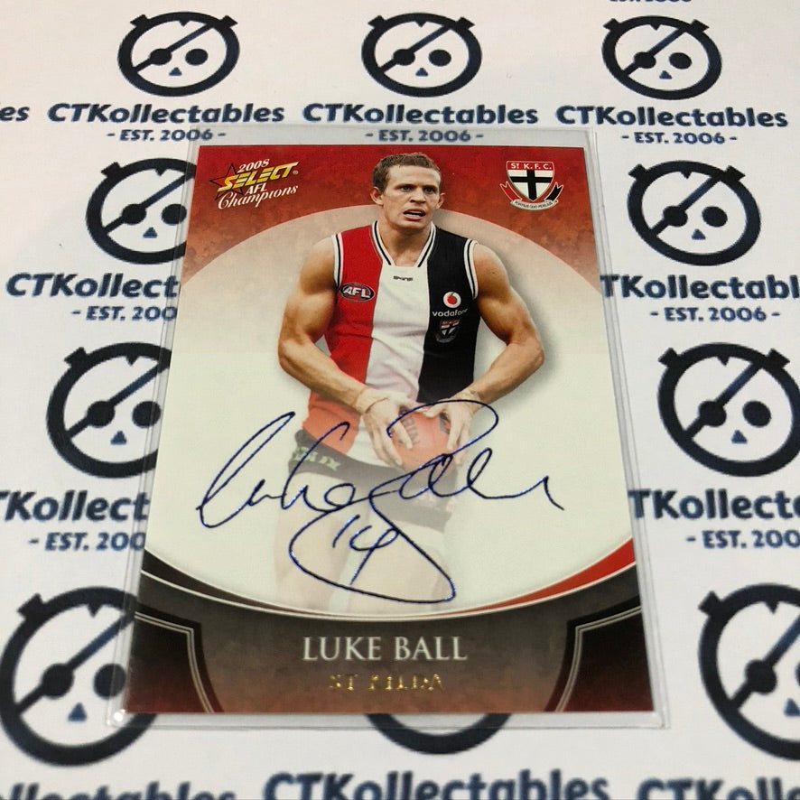 Luke Ball Blue Foil Signature FS73 2008 AFL Champions
