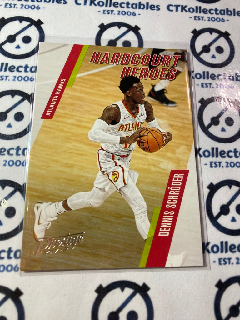 2017-18 Panini NBA Prestige Dennis Schroder Hardcourt Heroes #8 Hawks