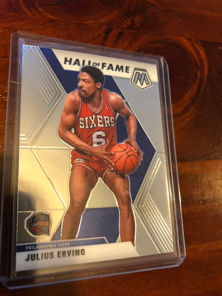 Julius Erving Hall of fame #288 2019-20 NBA Mosaic
