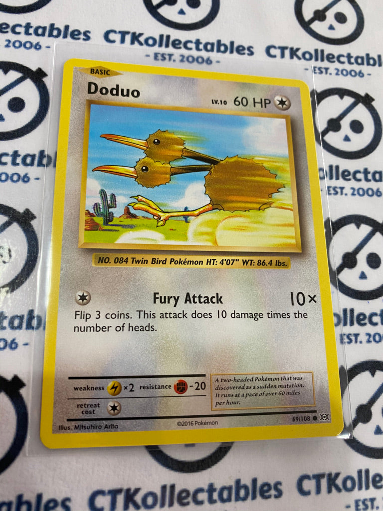 Doduo #69/108 Base Pokmon Card XY EVOLUTIONS Doduo #69/108 Base Pokmon Card XY EVOLUTIONS