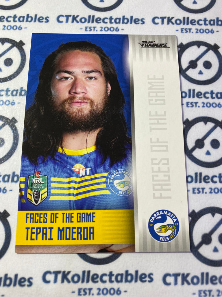 2017 NRL Traders Face Of The Game Tepai Moeroa F28/48 Eels