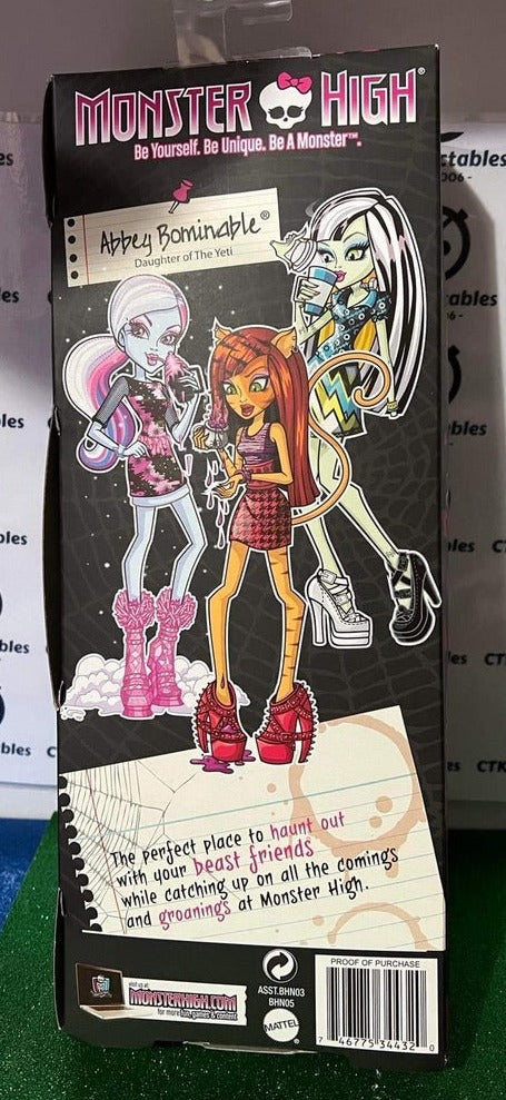 Abbey Bominable Coffin Bean Daughter OF Yeti Monster high Doll