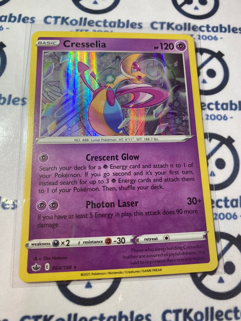 Cresselia Holo Rare #064/198 Pokémon Card Chilling Reign