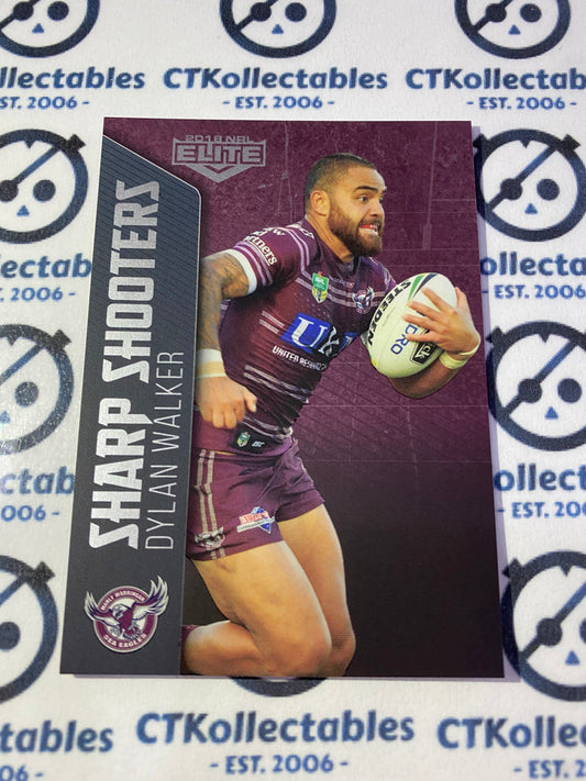 2018 NRL Elite Sharp Shooters Dylan Walker SSH 12/32 Manly